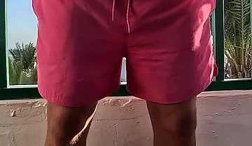 Peeing on the Balcony on Holiday