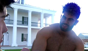 Ethan Playing with Two Muscle Daddies