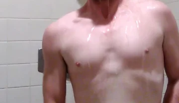 Jacking off in the Showers