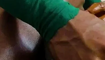 Horny Muscular Dude Splashed Out Cum in His Room