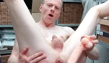 Lanatuls - Anal Slut and Whore - Anal Foodsex with Kiwi and Honey with Anal Dilator and Corn Dildo