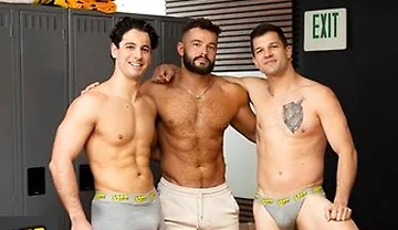 Hunks Paul, Brysen & Hayden Harding Have Hot Steamy Sex And They Moan Loudly