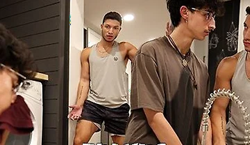 Stepbro! Tj Wants To Impress Stepbro Vincent, Dishes, Laundry, Finally Gets Fucked Raw