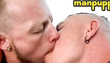 Jc Dickerson And Leo Blue - Two Hunks Slurps Each Others Tongue In An Intense Kiss