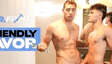 Cute Twink Cleans Hot Plumbers Pipe - Carter Woods Aaron Elias