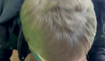 A Young Neighbor Gave Me A Blowjob In The Entrance For A Bottle Of Beer. Asmr.we Were Almost Noticed