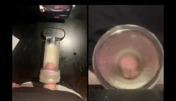 Pissing in a Fleshlight Helped by a Friend POV