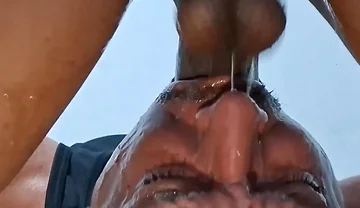 Wild Blowjob, Headfirst, with a Straight Guy