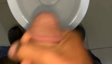 Toilet Jerk off at Work