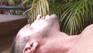 Gay's on Fire Scene-4_twink in Swimsuit Enjoys Sucking a Muscular Guy's Cock in the Pool