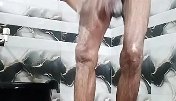 Gay Boy Masterbesing in Bathroom