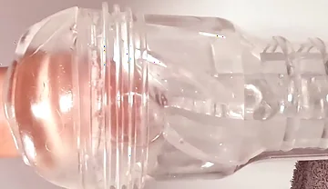 A Fleshlight Ice Lady Gets Fucked by This Hairy Bear's Big Cock