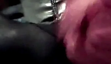 Latex Masked Sissy in Corset Cums in the Bathroom