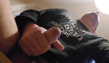 Waiting for My Morning Coffee Turned Into Horny Masturbation with a Cumshot on the Floor