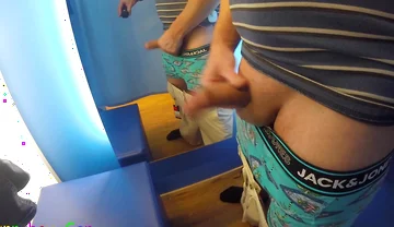 Jerk off in Locker Room