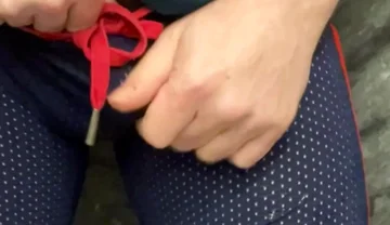 Jules' First Piss Desperation Challenge After Being Trained Many Times by His Flatmate Simon to Pee Himself, He Is Now Dared to