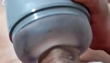 Masturbating