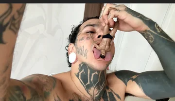 The Little Human Enjoys Being on the Giant's Cock and Is Then Devoured.