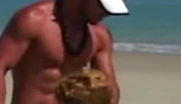 Two Sexy Latino Boys Fucking Bareback on the Beach for Fun Exhib