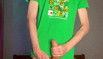 Naughty Evening Edging Ends with Bed Soaking Cum