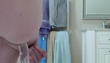 One Small and One Huge Dildo in Action