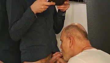 Thomas Sexy Skinny Friend Get Sucked off by Daddy Dexter