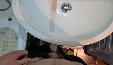 Male Pissing Compilation - POV Pee to the Bathroom Sink - Strong and Long Peeings