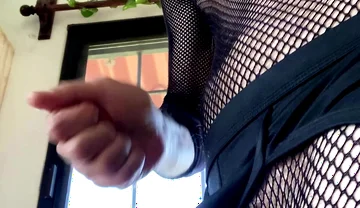 Dom Devil Demon Femboy in Latex and Stockings Loads Wit Big Dick