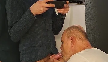 Thomas Sexy Skinny Friend Get Sucked off by Daddy Dexter