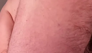 Bear Morning Stretch From Behind to Expose Big Balls, Cock and Asshole