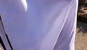 Flashing My Boner in See Thru Basketball Shorts for the Cyclists and Runners