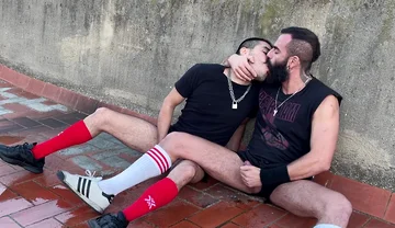 Piss on Rooftom & Hard Fuck. Soaking Wet Cocks.