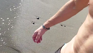 Morning Walk on the Beach