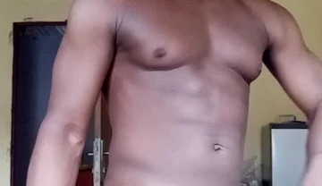 Hot African Guy Jerks off on Cam
