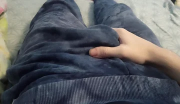 Guy in Pants Is Massaging His Cock