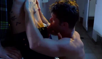 Devin Franco And Jj Knight In Cums All Over Himself While Bottoming