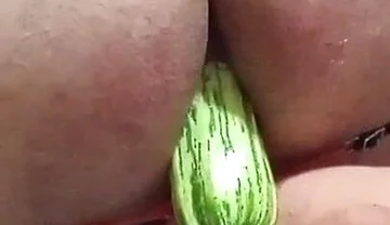 Dildo and Zucchini, a Beautiful Combination of Pleasure.