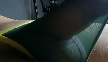 I Reach an Orgasm Touching My Penis with the Transparent Fabric of My Thong