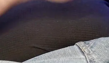 Hard Uncut Cock Stroking Though Blue Jeans