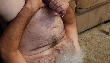 Jerk off and Cum on My Face and Beard
