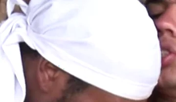 Luan, Marcelo and Roger fuck outdoor in threesome trouble