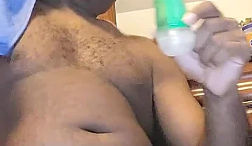 Fapping Big Hard Dick After a Hot Shower