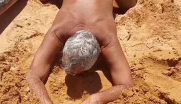 Ladysilva Doing Stritease on the Beach Showing off Her Hot Tanned Ass