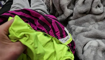 Cum in the Gusset of Nike Tempo Shorts