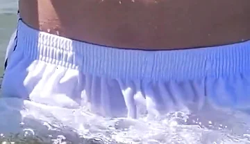 People on the Beach Freak Out When I Get Wet in Shorts