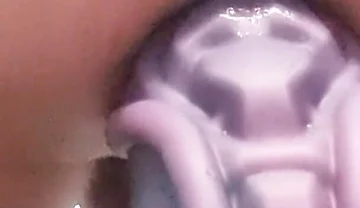 Stuffing my hot ass with a giant cock