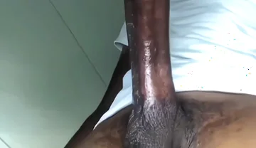Lovely Black Boy Stokes Dick and Cum