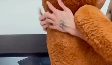 I Put the Teddy Bear on All Fours and Came on Top of It