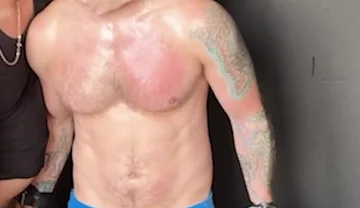 Using His Balls as a Punching Bag 2