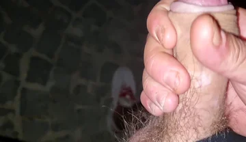 Love and Perversion, Cumshot and Cock on Display Outside Ex's House - Where in the Past She Gave Him the Best Handjob